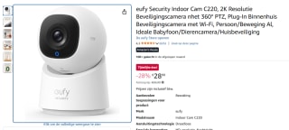 eufy Security Indoor Cam C220 voor €28,99 bij Amazon