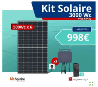 Kit Solaire 3000w - Plug & Play - Sigenergy à 998€