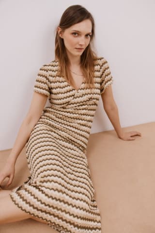 Vestido estructura a rayas para Mujer por 19.99€