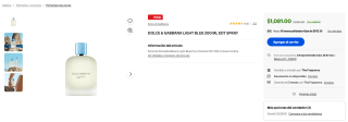 Perfume Dolce & Gabbana Light Blue 200ml por $1,081 | Bodega Aurrera