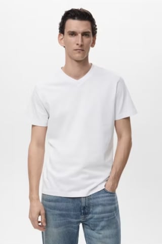 Heren t-shirt voor €4,99 in de mango outlet