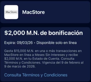 $2,000 de Bonificación en MacStore | American Express