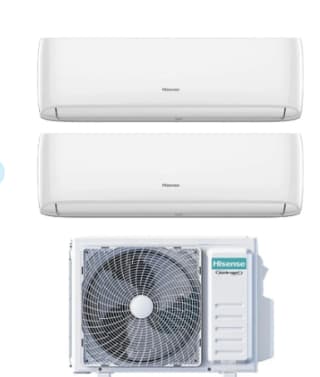 Climatiseur Bi-Split Hisense Hi-Comfort 12+12 BTU R-32 Wi-Fi intégré à 795,24€