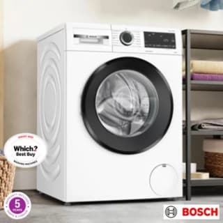 Bosch Series 4 9kg Washing Machine – A Rated with 5-Year Warranty for £359.98