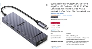 UGREEN Revodok Pro 10 Gbps voor €17,99 bij Amazon