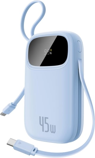 Baseus QPow3 4-Port PB 20000mAh, 45W, Integrated USB-C Cable, PD3.0, PPS, QC4.0 - Bl