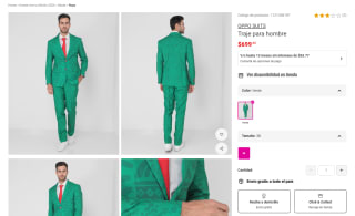 Traje OPPO SUITS 38 Verde por $699 | Oferta Liverpool