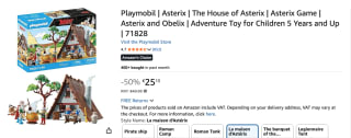 PLAYMOBIL Asterix Huis 71828 voor €25,13 bij Amazon