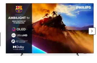 TV 55" Philips 55OLED760 - OLED, 4K, 120Hz, Ambilight 3 cotés, à 749,99€