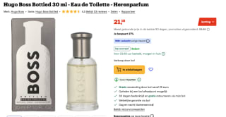 Hugo Boss Boss Bottled Eau de Toilette voor €21,16 bij Bol