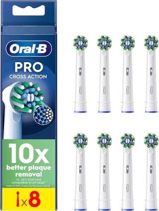Oral-B Pro Cross Action Toothbrush Heads Pack of 8 from £12.35