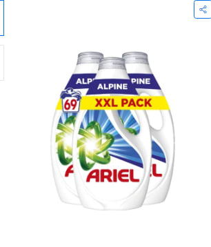 Lessive Liquide Alpine ARIEL pour 7,70€ le litre