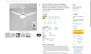 Ventilador Airwit 36" por $999 | Oferta Amazon