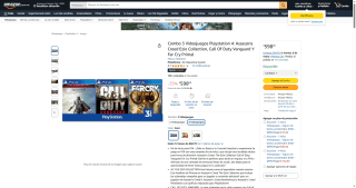 Combo 3 Videojuegos PS4 por $598 | Descuento Amazon