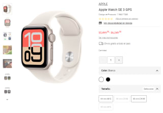 Apple Watch SE 3 GPS por $4,543 | Liverpool (Banorte)
