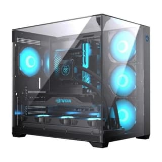 Torre PC Caja Gaming Hiditec SKY Triple Cristal Templado ATX por 63.79€