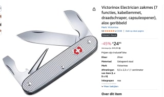 Victorinox Electrician 7 functies 93 mm voor €24,95 bij Amazon