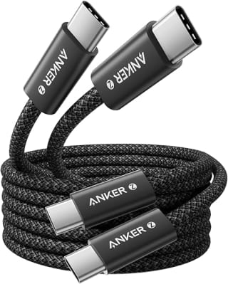 Anker 240 W USB C-kabel, 2 stuks, voor €11,18 bij Amazon