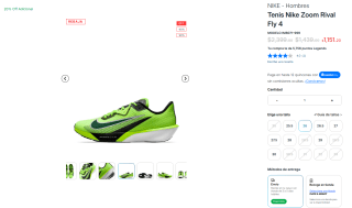 Tenis Nike Zoom Rival Fly 4 por $978 | Oferta InnovaSport