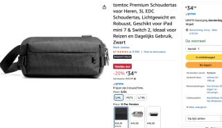 Tomtoc - Explorer-T21 Sling Bag S Black voor €34,39 bij Amazon
