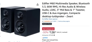 Edifier M60 Zwart voor €126,65 bij Amazon Expired