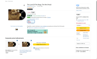 Vinil LOTR: Return of the King por $596 | Oferta Amazon