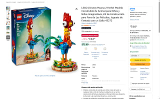 LEGO Disney Moana 2 Heihei 566 Piezas por $744 | Amazon