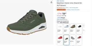 Skechers Uno - Stand On Air - Heren Sneakers voor €38,99 bij Amazon