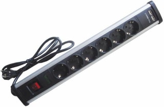 F BRIGHT 1002650 Regleta de 6 enchufes tomas con 2 USB integrados por 12.91€