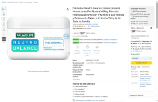 Palmolive Neutro Balance 450g $91 | Oferta Amazon