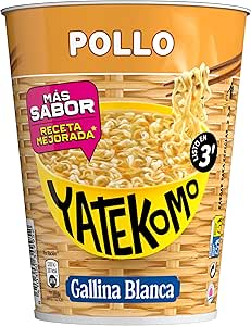 Gallina Blanca Yatekomo pollo fideos orientales 2x60g por 2,32€
