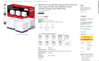 MERCUSYS TP-Link Halo H50G 3-Pack por $1,499 | Amazon