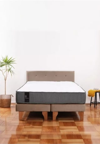 Cama Europea Zen Best 2 Plazas Colchon Resortes por $239.990