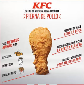 KFC Muslo de Pollo gratis en tus pedidos