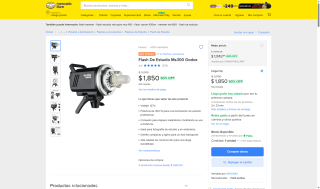 Flash de Estudio Ms300 Godox 300W por $1,850 | Mercado Libre