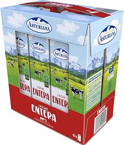 Central Lechera Asturiana Leche Entera UHT Brik Pack 6x1L por 3.51€