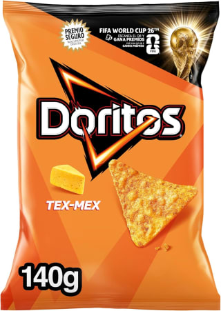 Doritos Tex Mex, Nachos con sabor a queso 140 g por 1.12€