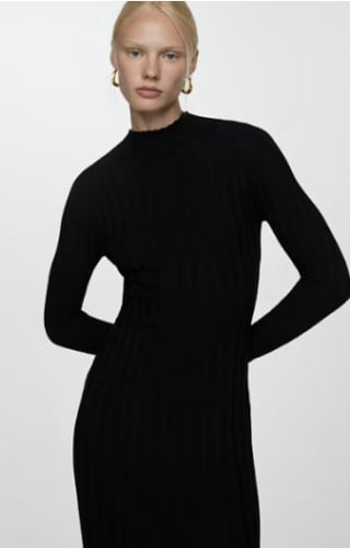 Mango Gebreide Jurk voor €7,99