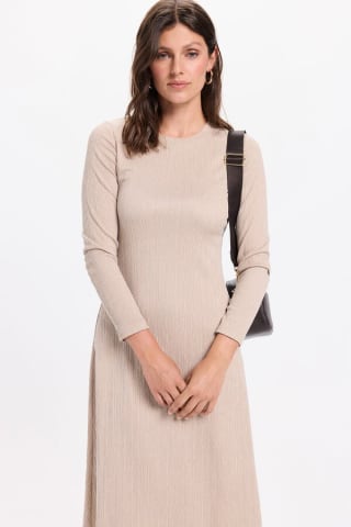 Vestido midi con tejido elástico Milano por 9.09€