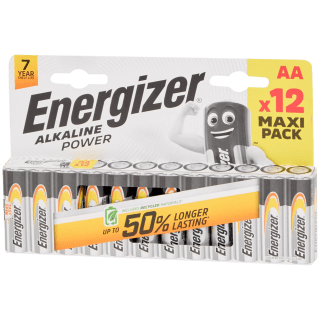 Energizer Alkaline Power batterijen AAA of AA 12 stuks voor €2,99 bij de Action