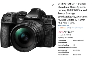 OM System OM-1 II + 12-40mm F2.8 Pro II voor €2349 bij Amazon