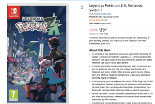 HAC Pokemon Legends Z-A voor €29,99 bij Amazon