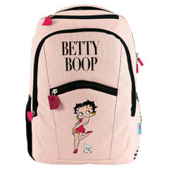 Mochila grande con 7 bolsillos, compartimento para portátil Betty Boop por 9.99€