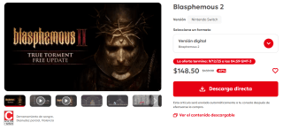 Blasphemous 2 por $149 | Nintendo eShop