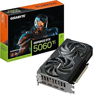 Tarjeta Gráfica GIGABYTE GeForce RTX 5060 Ti WINDFORCE MAX OC 8GB por 359.90€