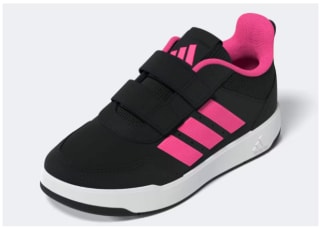 Chaussures Tensaur enfant Adidas rose et noir à 34,99€