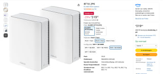 ASUS ZenWiFi BT10 voor €319