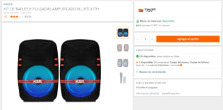 Kit de Bafles 8" Amplificado Bluetooth por $797 | Home Depot