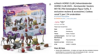 schleich HORSE CLUB Adventskalender 2025 voor €15,25 bij Amazon