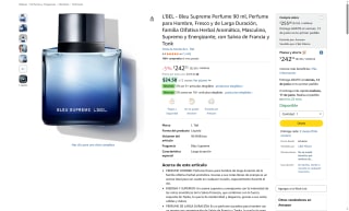 Perfume L'Bel Bleu por $242 | Oferta Amazon